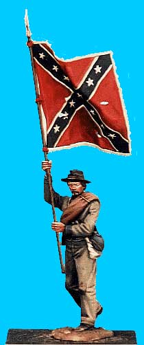 Confederate Standard Bearer Walking