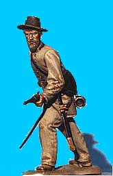 Confederate Officer Defending, Sword Drawn