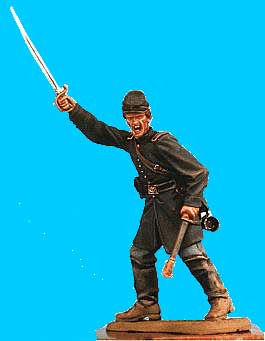 Union Officer Defending, Sword Drawn