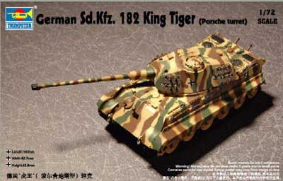 German SdKfz 182 King Tiger Tank (Porsche Turret)