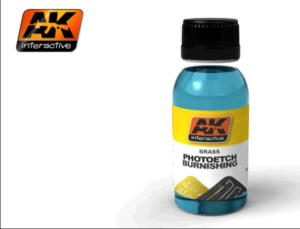 AK Interactive Burnishing Effects- Photo Etch Tarnishing Liquid 100ml Bottle