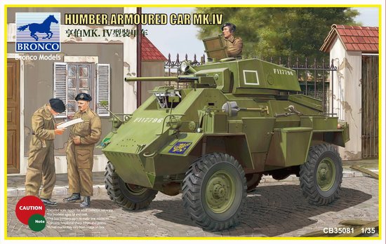Bronco Wwii British Humber Armored Car Mkiv