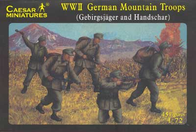 WWII German Mountain Troops Figure Set