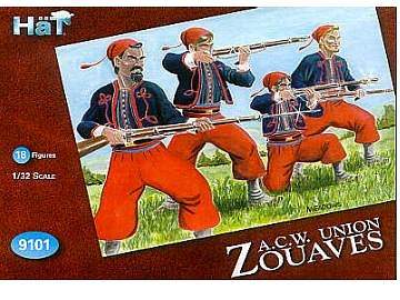 Zouaves in Red Blue or Gray