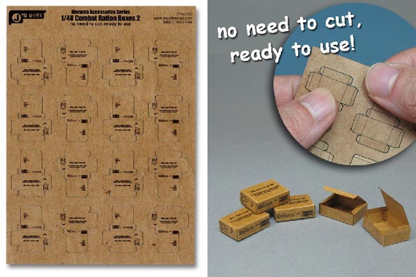 Combat Ration Medium Boxes (16pcs) (Pre-cut Cardboard)