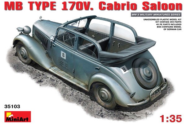 WWII German MB Type 170V Convertible Saloon Car