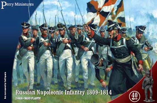 Perry Miniatures Napoleonic Russian Infantry 1809-1814 ( 40 figures)
