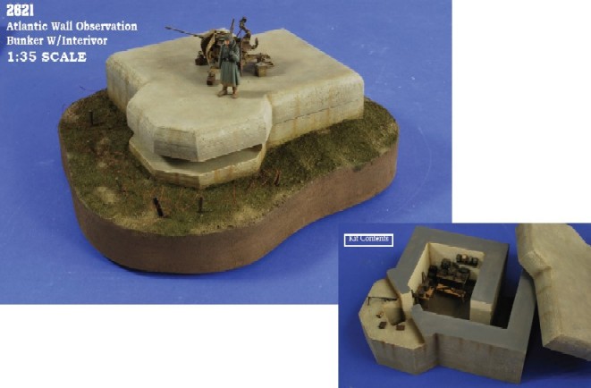 Atlantic Wall Observation Bunker with Interior