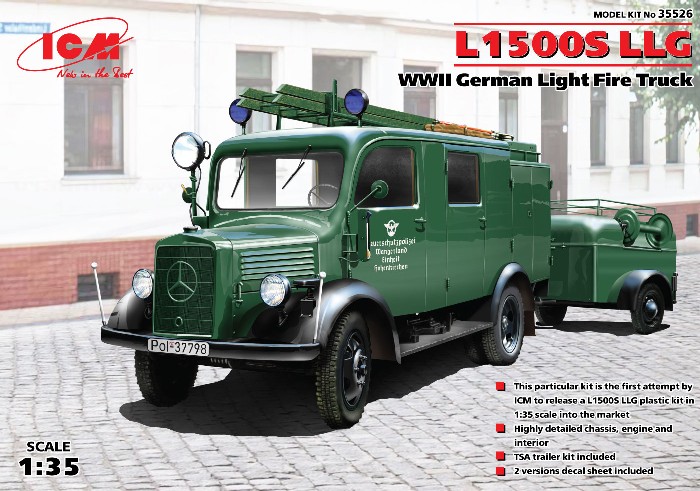 WWII L1500S LLG German Light Fire Truck