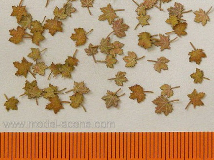 Realistic Leaves- 1/72nd Scale Maple Extra Colors, Autumn