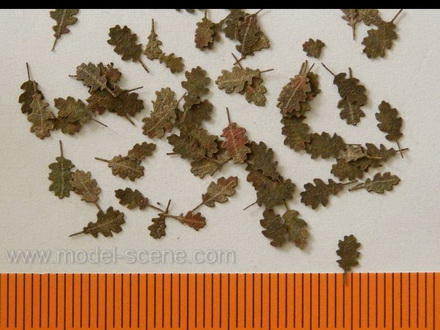 Realistic Leaves- 1/72nd Scale Oak Extra Colors, Autumn