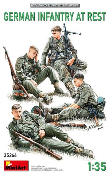 Miniart WWII German Infantry at Rest