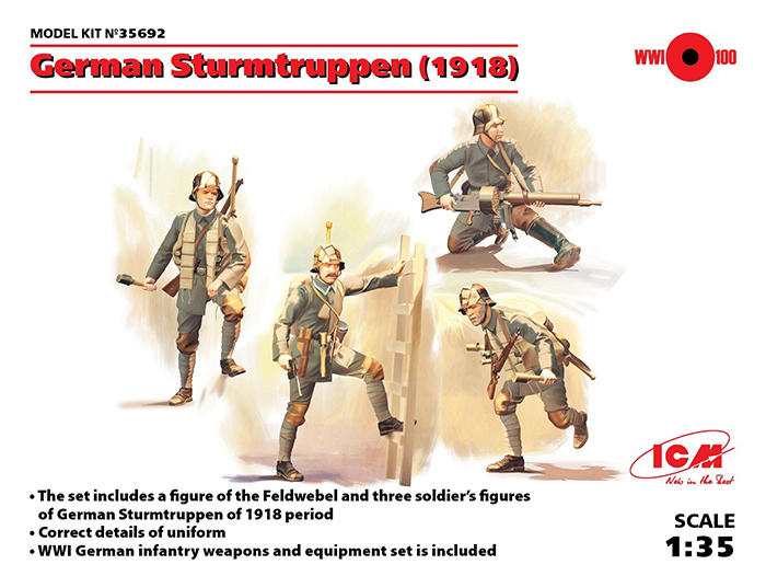 WWI German Sturmtruppen 1918