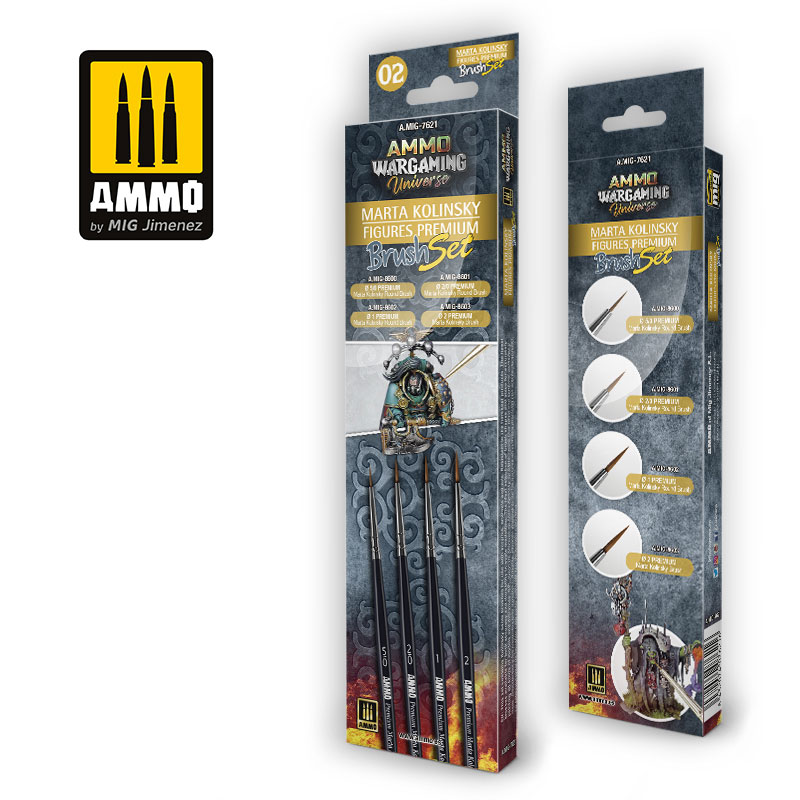 Ammo Wargaming Universe - Marta Kolinsky Figures Premium Brush Set