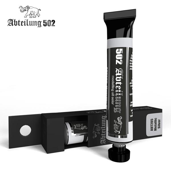 502 Abteilung Modeling Oil Paint- Metallic Silver