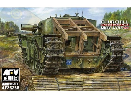Churchill Mk IV AVRE (Armored Vehicle, Royal Engineers) Tank w/Fascine Carrier Frame