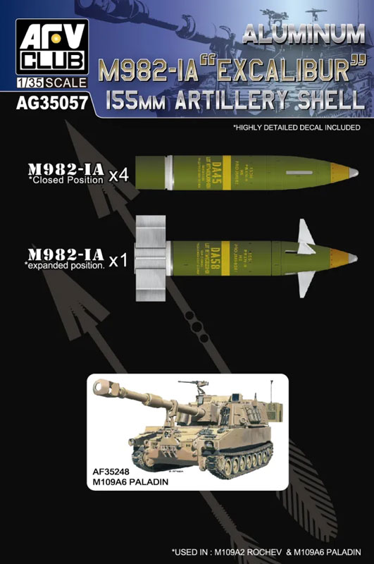 M982-1A Excalibur 155mm Artillery Shell Set