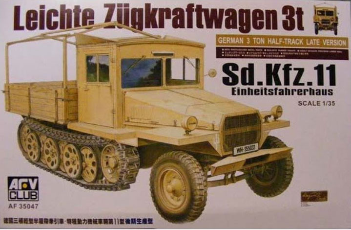 SdKfz 11 3-Ton Halftrack Late Type w/ Wood Cab