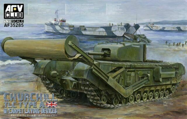 Churchill TLC (Tank Landing Craft) Type A Tank w/ Carpet Laying Devices