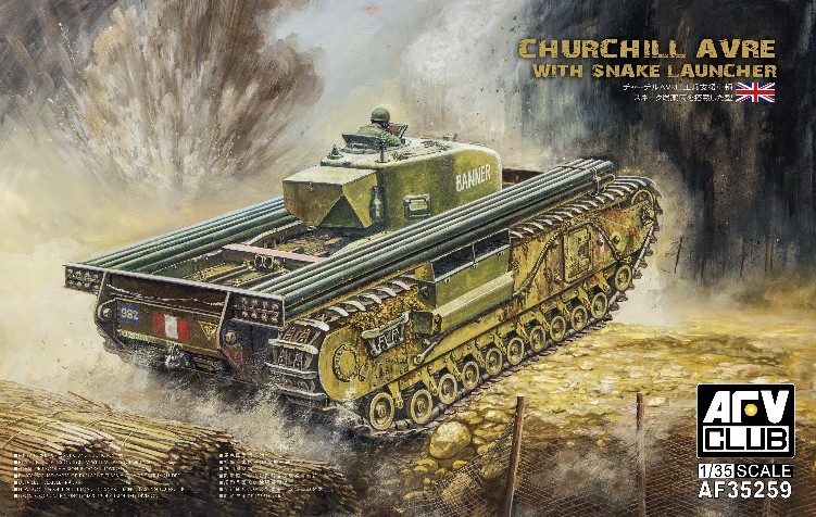 Churchill Avre Tank w/Snake Launcher