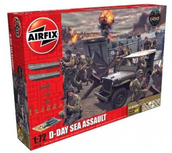 D-Day Sea Assault Gift Set w/Paint & Glue