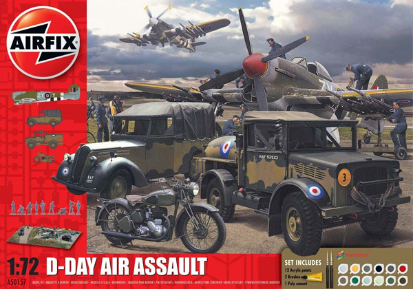 D-Day Air Assault Gift Set w/Paint & Glue