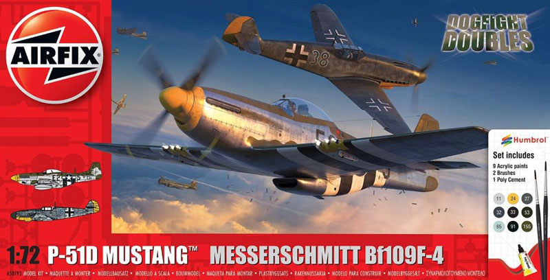 P51D Mustang & Bf109F4 Dogfight Doubles Set
