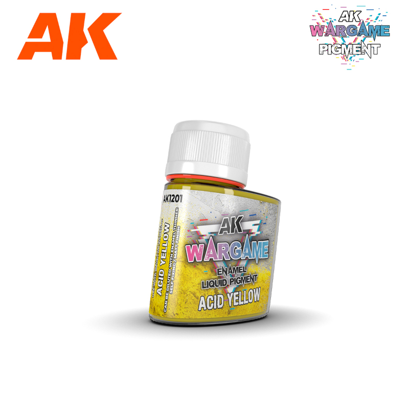 AK Interactive Wargame Enamel Liquid Pigments: Acid Yellow