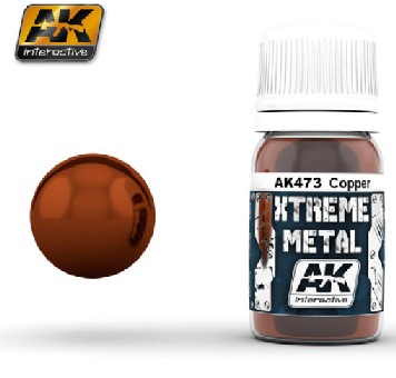 Xtreme Metal Copper Metallic Paint 30ml Bottle