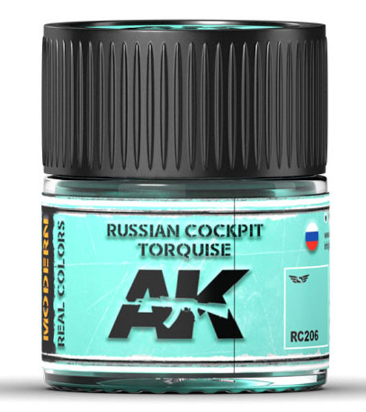 Real Colors: Russian Cockpit Torquise Acrylic Lacquer Paint
