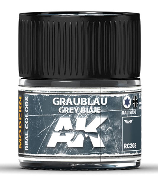 Real Colors: Graublau-Grey Blue RAL 5008 Acrylic Lacquer Paint