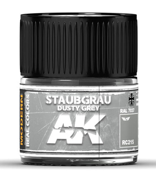 Real Colors: Staubgrau-Dusty Grey RAL 7037 Acrylic Lacquer Paint