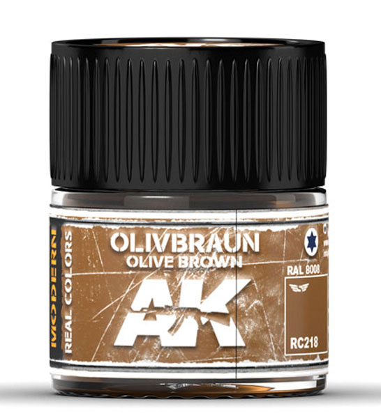 Real Colors: Olive Braun-Olive Brown RAL 8008 Acrylic Lacquer Paint