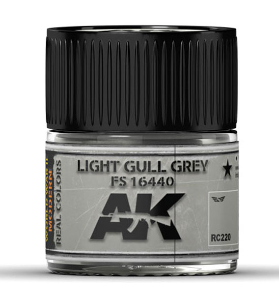 Real Colors: Light Gull Grey FS 16440 Acrylic Lacquer Paint