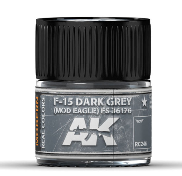 Real Colors: F-15 Dark Grey (MOD EAGLE) FS 36176 Acrylic Lacquer Paint