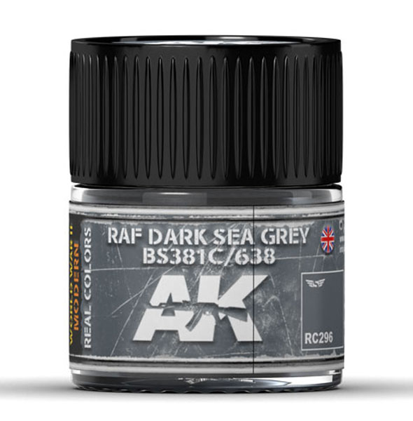 Real Colors: RAF Dark Sea Grey BS381C/638 Acrylic Lacquer Paint