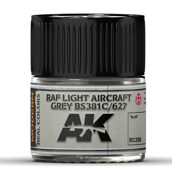 Real Colors: RAF Light Aircraft Grey BS381C/627 Acrylic Lacquer Paint