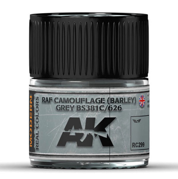 Real Colors: RAF Camouflage (BARLEY) Grey BS381C/626 Acrylic Lacquer Paint