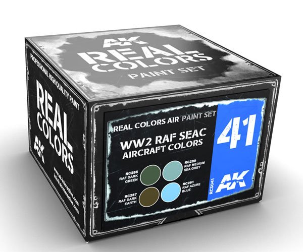 Real Colors: WW2 RAF SEAC Aircraft Colors Acrylic Lacquer Paint Set (4) 10ml Bottles - ONLY 1 AVAILABLE AT THIS PRICE