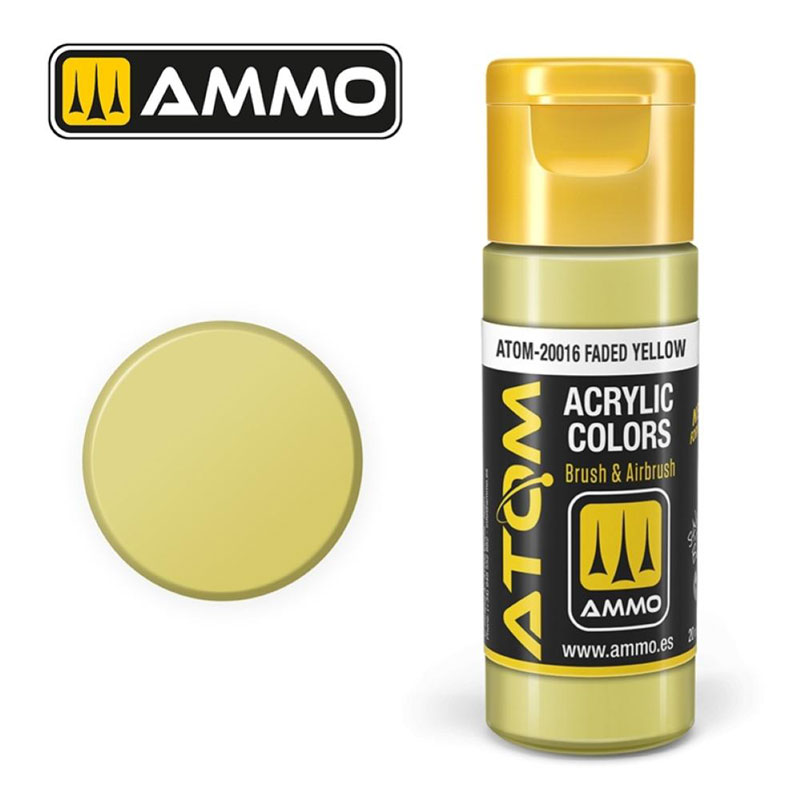 Ammo By Mig ATOM Acrylic Paint: Faded Yellow