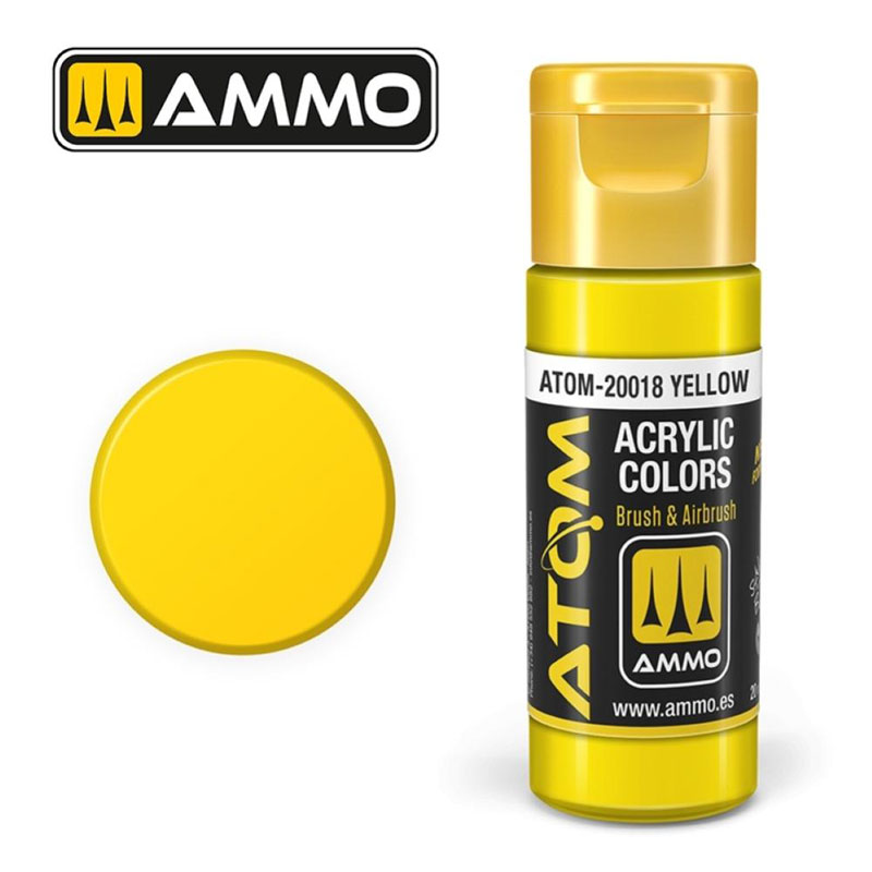Ammo By Mig ATOM Acrylic Paint: Yellow