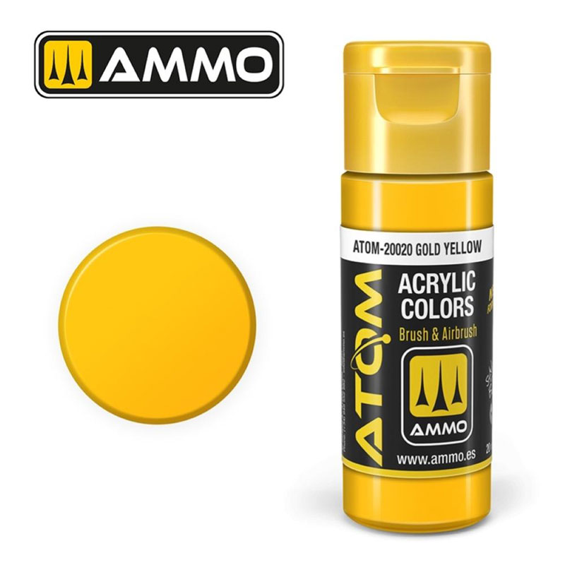 Ammo By Mig ATOM Acrylic Paint: Gold Yellow