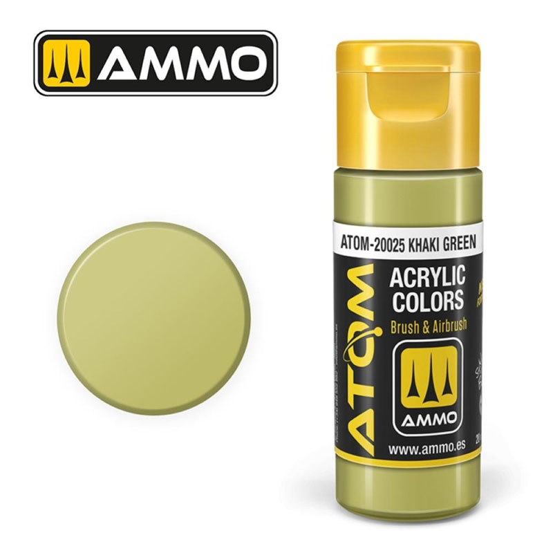 Ammo By Mig ATOM Acrylic Paint: Khaki Green