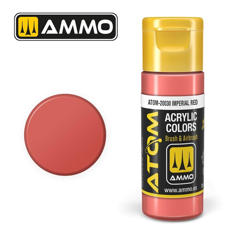 Ammo By Mig ATOM Acrylic Paint: Imperial Red