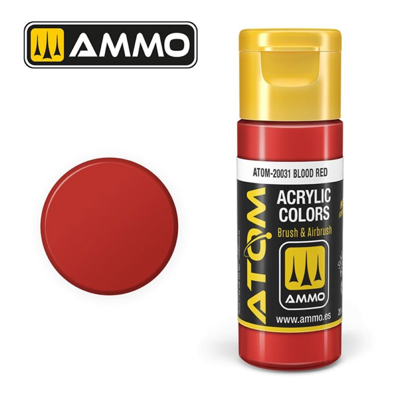Ammo By Mig ATOM Acrylic Paint: Blood Red
