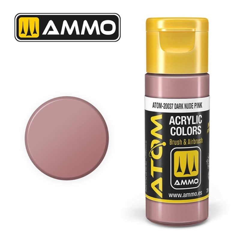 Ammo By Mig ATOM Acrylic Paint: Dark Nude Pink