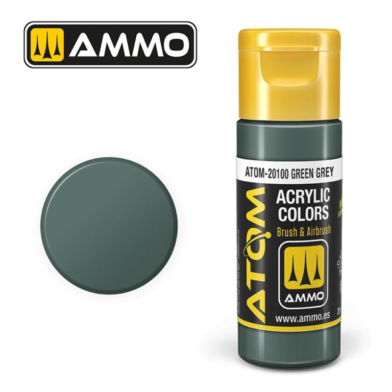 Ammo By Mig ATOM Acrylic Paint: Green Grey
