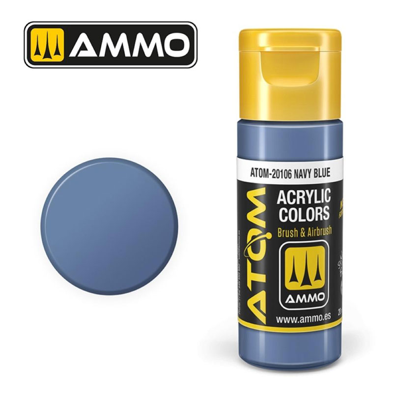 Ammo By Mig ATOM Acrylic Paint: Navy Blue