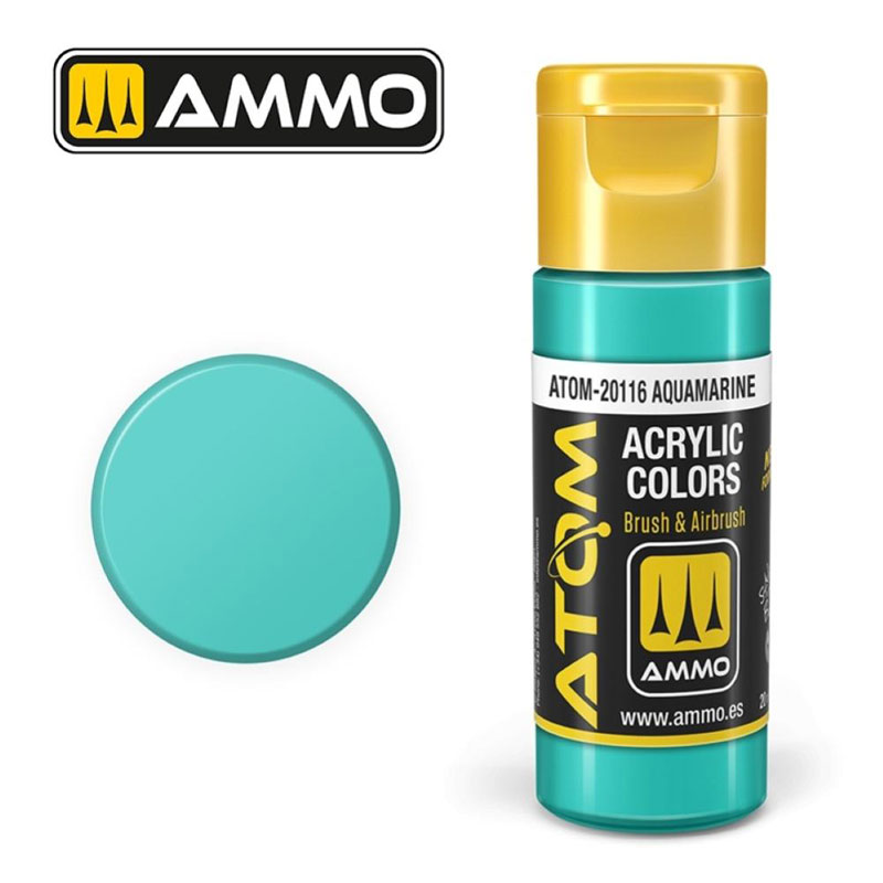 Ammo By Mig ATOM Acrylic Paint: Aquamarine