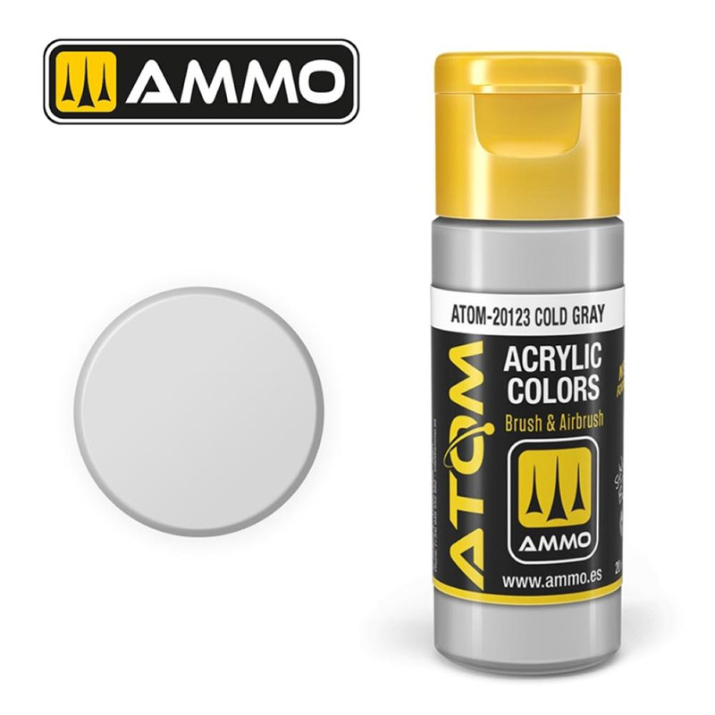 Ammo By Mig ATOM Acrylic Paint: Cold Gray